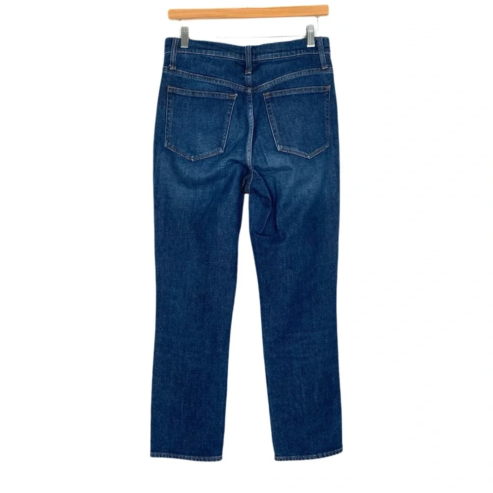 J CREW Essential Straight Leg Jeans Size 27 High Waisted